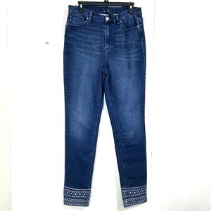 Inc International Concepts Women's Blue Denim Skinny Leg Jeans, Size 10 Tall.